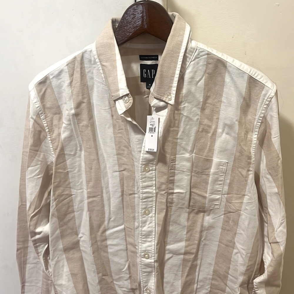Striped button down shirt